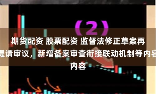 期货配资 股票配资 监督法修正草案再提请审议，新增备案审查衔接联动机制等内容